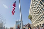 Джон Керри на официальной церемонии открытия посольства США