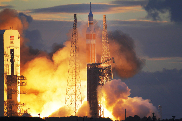Момент запуска корабля Orion