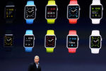 Тим Кук во время презентации Apple