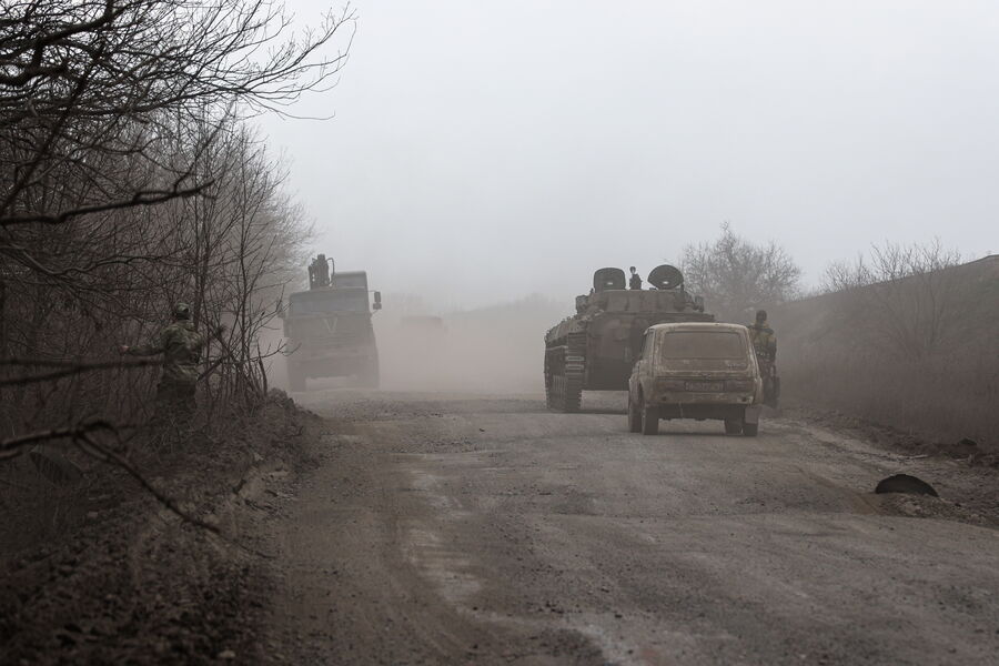 Военная техника в&nbsp;окрестностях Артемовска, 24&nbsp;марта 2023&nbsp;года