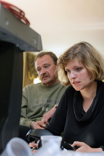 Режиссер Авдотья Смирнова во время съемок фильма «Отцы и дети», 2007&nbsp;год