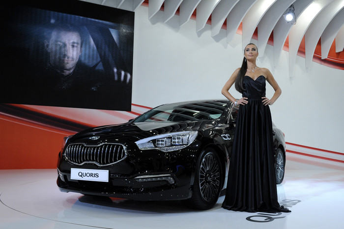 Kia Quoris. Единственный заднеприводный автомобиль в&nbsp;линейке Kia.