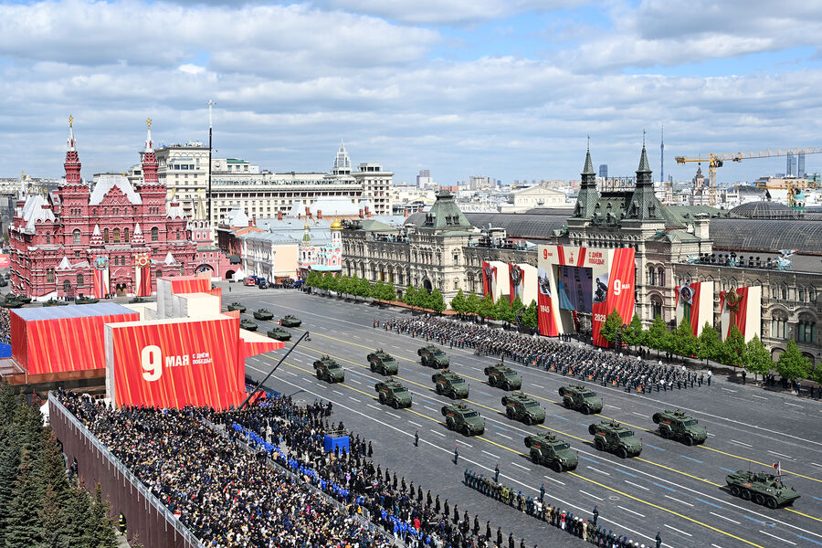 Военная техника на&nbsp;Красной площади в&nbsp;Москве на&nbsp;военном параде, посвященном 80-летию Победы в&nbsp;Великой Отечественной войне, 09&nbsp;мая 2025&nbsp;года
