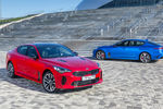 Для&nbsp;Kia Stinger предлагается девять вариантов окраски кузова. Самые эффектные – красный, желтый и голубой