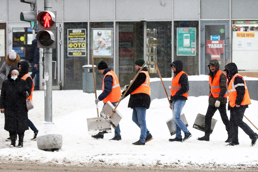 Во время снегопада в&nbsp;Москве, 7&nbsp;декабря 2021&nbsp;года