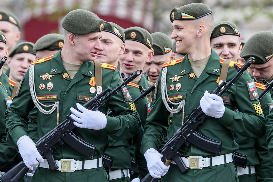 Во время парада, посвященного 77-й годовщине Победы в&nbsp;Великой Отечественной войне, 9&nbsp;мая 2022&nbsp;года