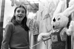 Саманта Смит на выставке детской игрушки во время визита в Москву, июль 1983 года