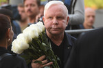 Борис Моисеев перед церемонией прощания с народным артистом СССР, певцом, депутатом Государственной Думы РФ Иосифом Кобзоном, 2018 год