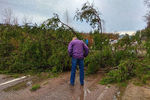Последствия штормового ветра в Наро-Фоминском районе в Подмосковье, 21 апреля 2018 года