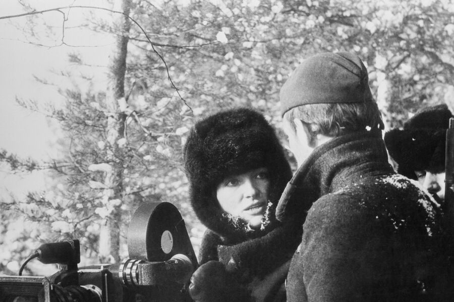 Лариса Шепитько во время съемок художественого фильма &laquo;Восхождение&raquo; по&nbsp;мотивам повести Василия Быкова, 1977&nbsp;год