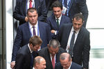 Президент РФ Владимир Путин и президент Турции Реджеп Эрдоган перед началом сессии Мирового энергетического конгресса