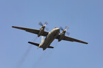 Самолет Ан-32 на международной выставке Aero India 2025 на территории военно-воздушной базы Yelahanka в Бангалоре