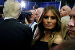 Жена Дональда Трампа Мелания Трамп после завершения дебатов
