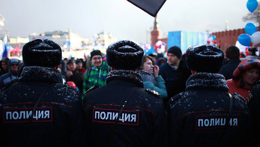 Полиция на митинге-концерте «Мы вместе!» в центре Москвы