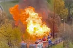 Открытое горение на&nbsp;газовой подстанции на&nbsp;ул. Грина в&nbsp;Москве, 15&nbsp;октября 2021&nbsp;года 