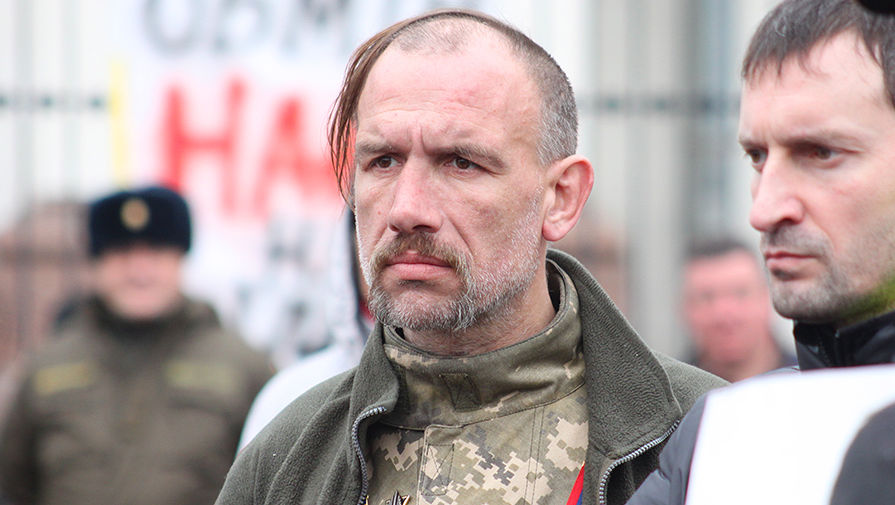 Во время акции в&nbsp;поддержку украинской летчицы Надежды Савченко, обвиняемой в&nbsp;убийстве российских журналистов, у&nbsp;здания посольства России в&nbsp;Киеве