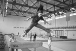 Американская школьница Саманта Смит во время посещения спортивного комплекса в Крылатском, Москва, 18 июля 1983 года