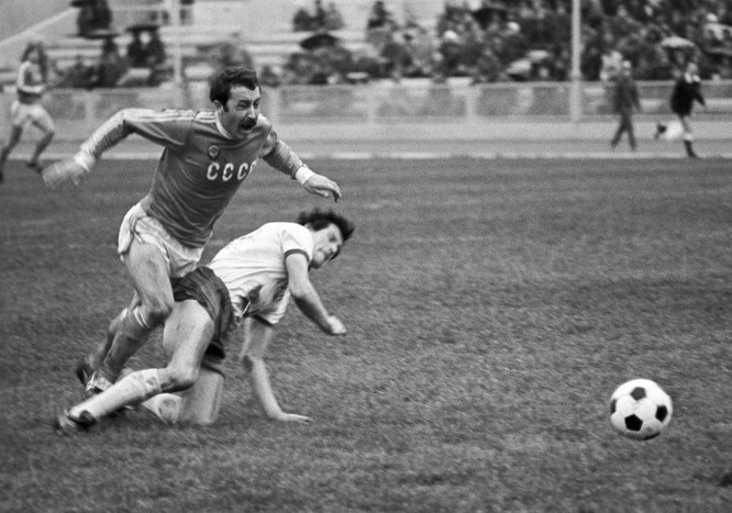 23&nbsp;мая 1980&nbsp;года. Москва. Финальный матч чемпионата Европы между&nbsp;молодежными сборными СССР и ГДР (1:0)