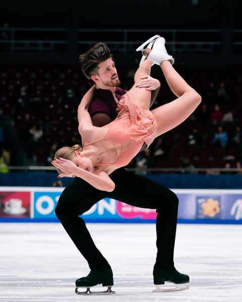 Александра Степанова и Иван Букин выступают с&nbsp;произвольным танцем на&nbsp;чемпионате России &mdash; 2022
