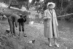 Футбольный вратарь Лев Яшин на рыбалке, 1969 год