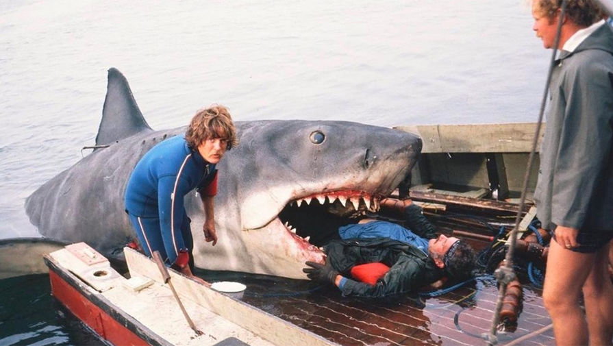 В&nbsp;основе «Челюстей» лежит одноименный роман Питера Бенчли, вдохновленный реальными историями нападения акул на&nbsp;людей. Книга, которая вышла в&nbsp;начале 1974 года, моментально стала бестселлером.