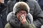 Во время акции в память о погибших при пожаре в ТЦ «Зимняя вишня» в Кемерово, 27 марта 2018 года