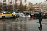 Последствия урагана в Москве на Смоленском бульваре, 21 апреля 2018 года