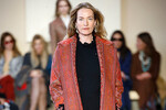 Татьяна Патитц на подиуме во время Milan Fashion Week, 2019 год