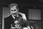 <b>Театр</b>
<br><br>
В 1964 году Лариса Голубкина окончила ГИТИС и присоединилась к труппе Центрального академического театра Советской армии. Режиссеры ценили молодую актрису, которая одинаково хорошо справлялась как с характерными, так и с лирическими ролями, а кроме того, отлично пела и танцевала. Среди наиболее заметных театральных работ Голубкиной роли в постановках «Солдат и Ева» (Ева), «Ренальдо идет в бой» (Анжелика) «Давным-давно» (Шурочка Азарова), «Раскинулось море широко» (Елена), «Закон вечности» (Мари), «Любовь — книга золотая» (Екатерина II) и другие.
<br><br>На фото: Лариса Голубкина и Владимир Зельдин в спектакле «Последний пылко влюбленный», 1981 год