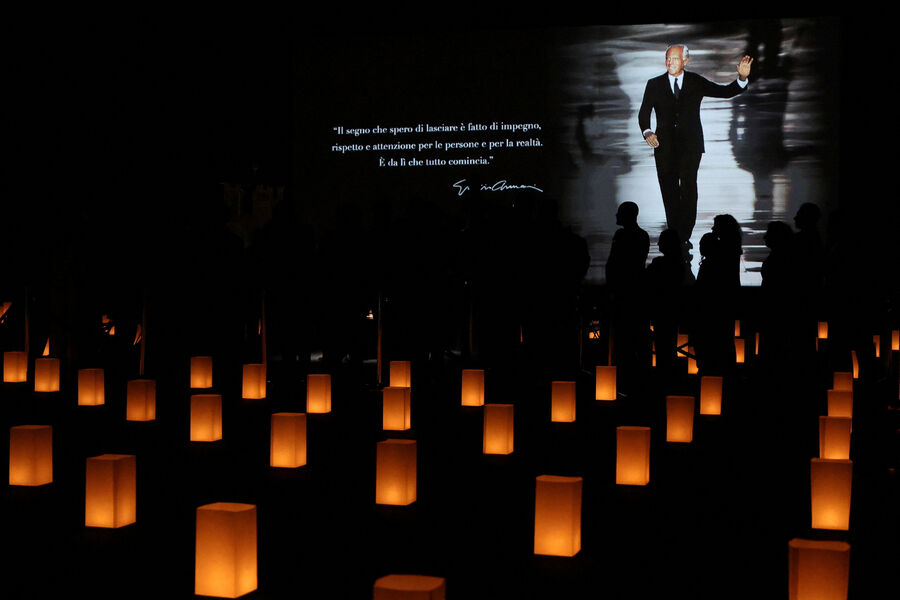 На&nbsp;церемонии прощания с&nbsp;Джорджо Армани в&nbsp;Armani/Theatro, Милан, Италия, 6&nbsp;сентября 2025&nbsp;года