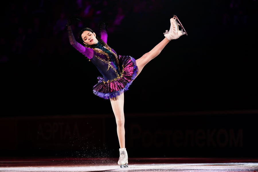 Евгения Медведева на&nbsp;показательных выступлениях чемпионата России &mdash; 2022