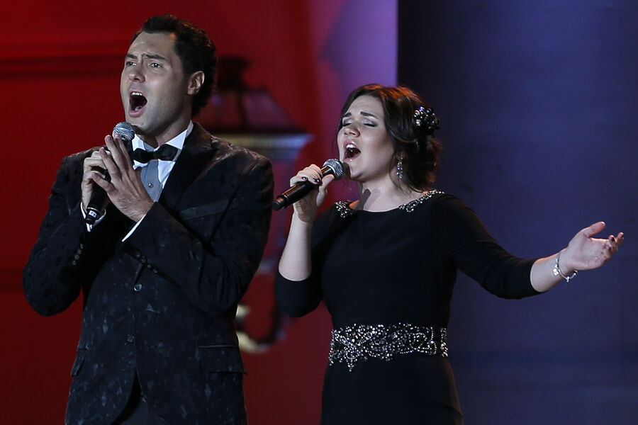 Певцы Евгений Кунгуров и Дина Гарипова, 2014&nbsp;год