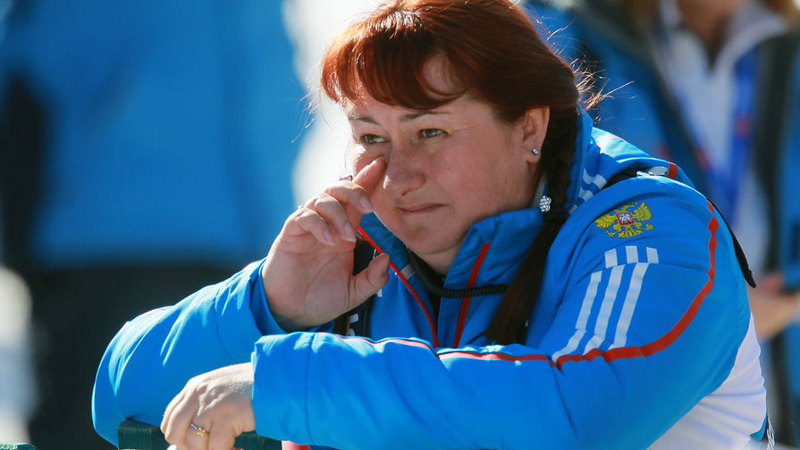 Елена Вяльбе на&nbsp;чемпионате мира по&nbsp;лыжным видам спорта в&nbsp;итальянском Валь-ди-Фьемме, 2013 год 