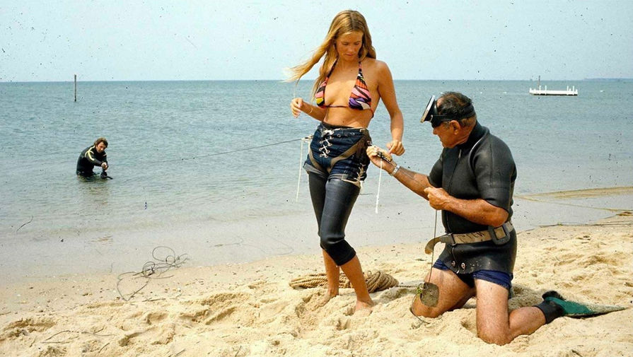 Проблем прибавляло и решение Спилберга снимать сцены на&nbsp;воде в&nbsp;открытом океане &ndash; кожа акулы оказалась совсем не водооталкивающей, а соль забивалась между&nbsp;деталями. Однако именно сложности сформировали и узнаваемый стиль фильма.