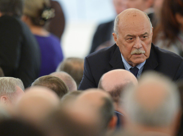 Председатель комитета Государственной думы РФ по культуре Станислав Говорухин перед началом оглашения ежегодного послания президента Российской Федерации Федеральному собранию в Георгиевском зале Кремля