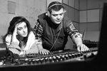 1989 год. Тамара Гвердцители во время записи своей песни на грузинском телевидении