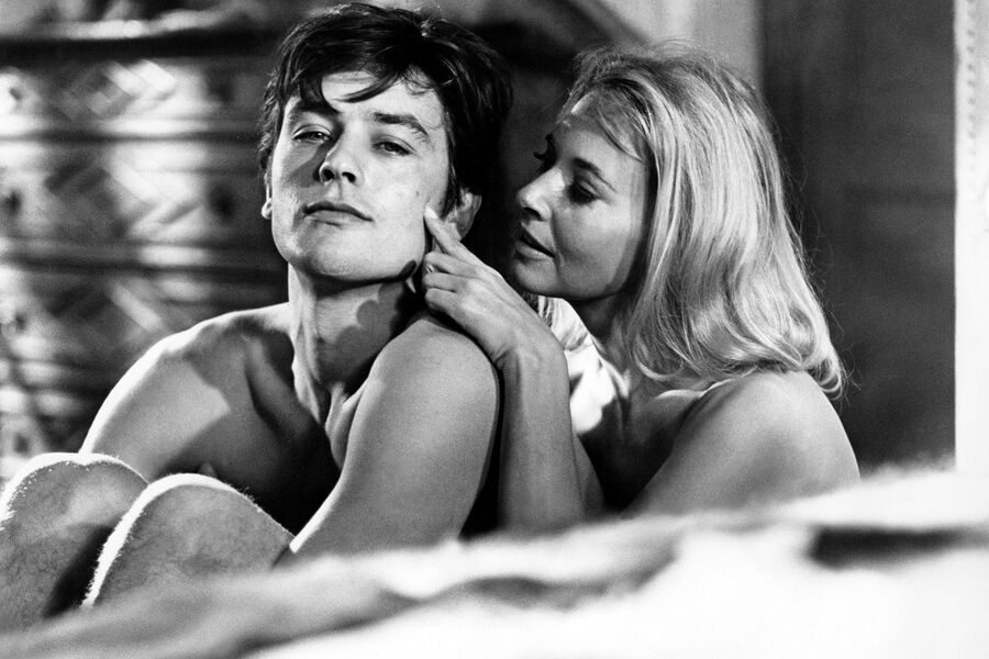 Ален Делон и Лола Олбрайт на&nbsp;съемках фильма &laquo;Хищники&raquo;, 1964&nbsp;год