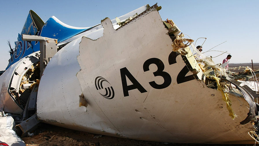 Обломки самолета Airbus A321