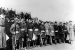 Полк деревенской бедноты перед отправкой на Восточный фронт, 1918 год