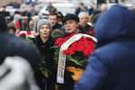Главный режиссер театра «Сфера» Александр Коршунов во время церемонии прощания с Олегом Табаковым в МХТ имени Чехова, 15 марта 2018 года