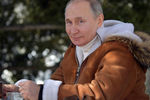 Владимир Путин во время отдыха в тайге в Сибирском федеральном округе, 21 марта 2021 года