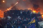 Ожесточенные столкновения на площади Независимости в Киеве