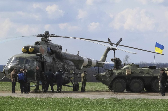 Украинская бронетехника под&nbsp;Славянском