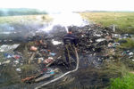 Обломки самолета Boeing 777