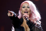 Певица Кристина Агилера во время выступления в&nbsp;Москве, 2016 год 