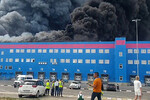 Пожар на складе компании Ozon в районе Новорижского шоссе в селе Петровское в городском округе Истра, 3 августа 2022 года