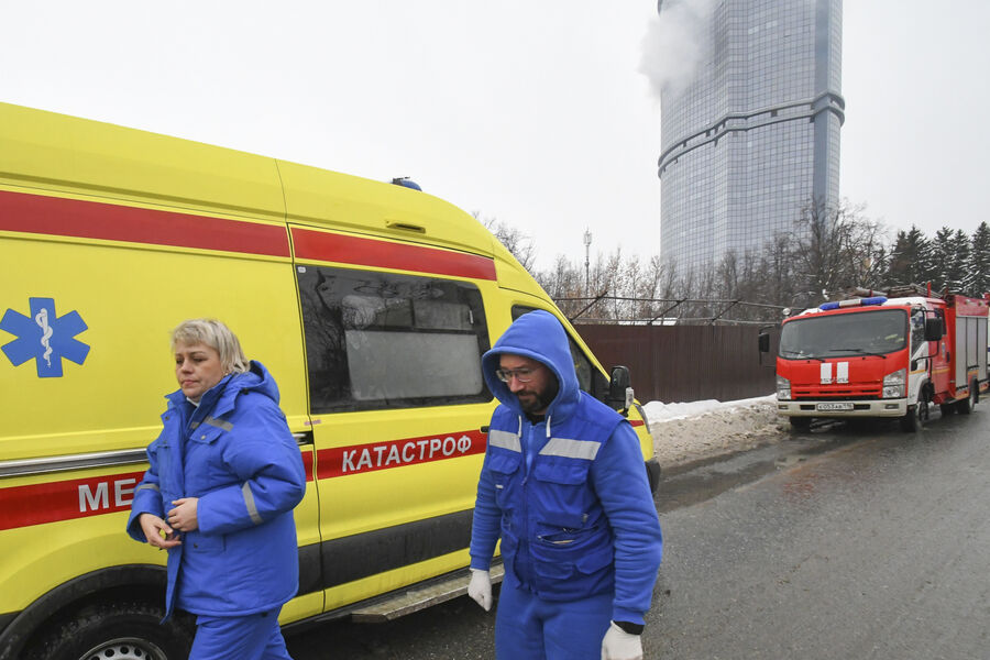 Последствия попадания БПЛА в&nbsp;ЖК «Лазурные небеса» в&nbsp;Казани, 21&nbsp;декабря 2024&nbsp;года