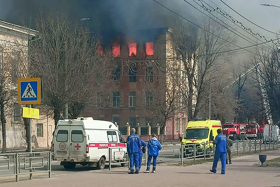 Пожар в&nbsp;здании Центрального научно-исследовательского института войск Воздушно-космической обороны в&nbsp;Твери, 21&nbsp;апреля 2022&nbsp;года