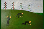 Картина Андрея Крисанова «В поисках ключей», 2001 год