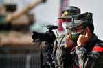 Китайские военнослужащие на открытии Международного военно-технического форума «Армия-2020» в военно-патриотическом парке «Патриот», 23 августа 2020 года

